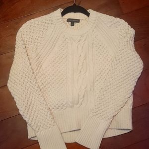 White Woven Sweater